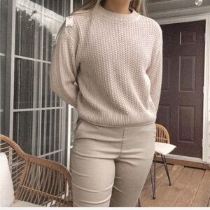 Cream sweater